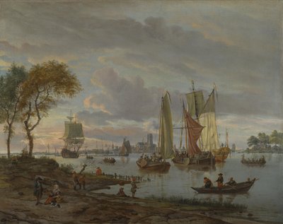 Vue sur une rivière - Abraham Storck